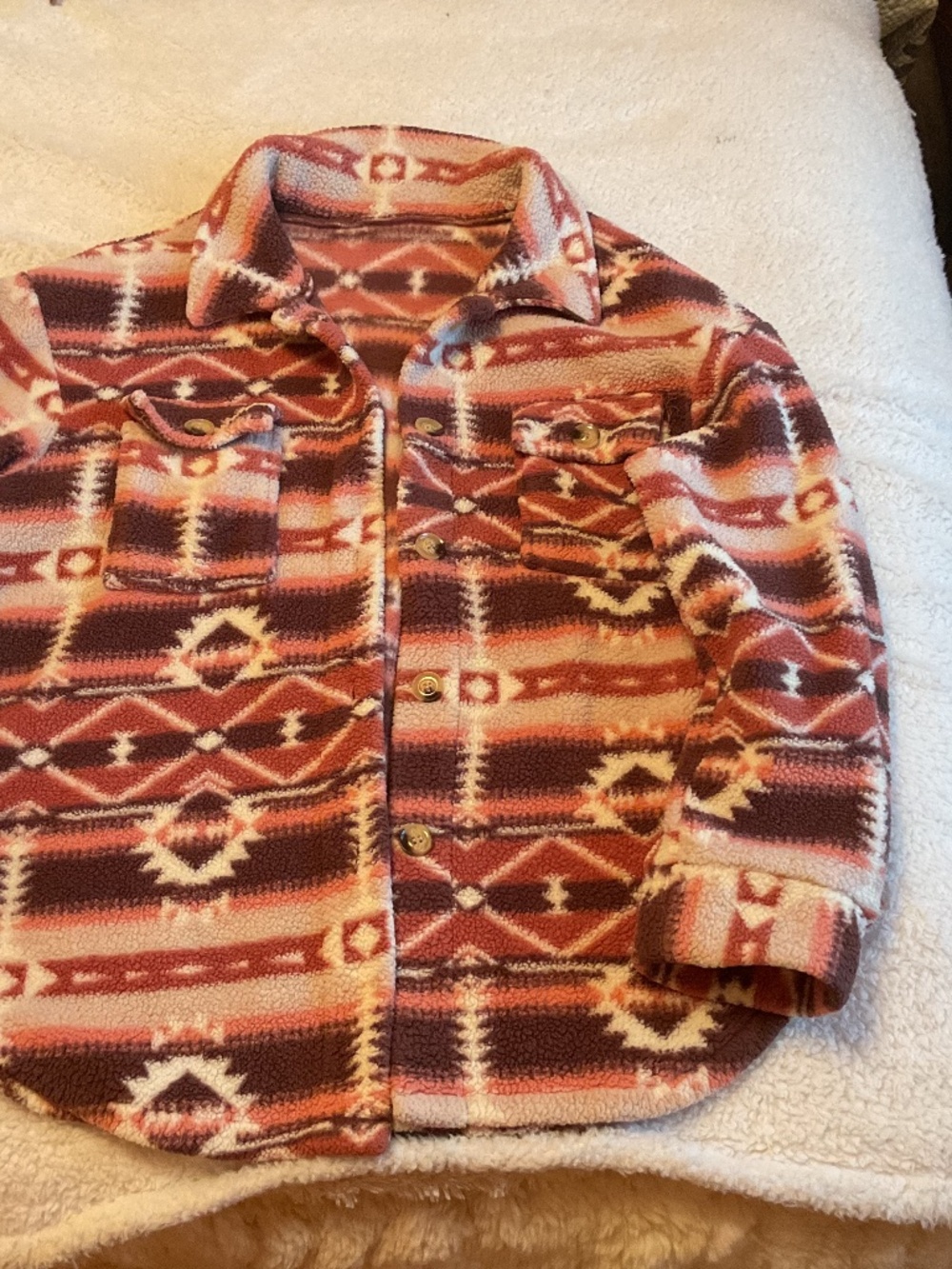Aztec fleece jacket